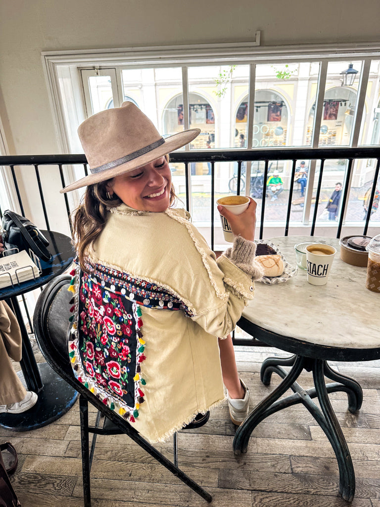 Maia Boho Jacket Sand