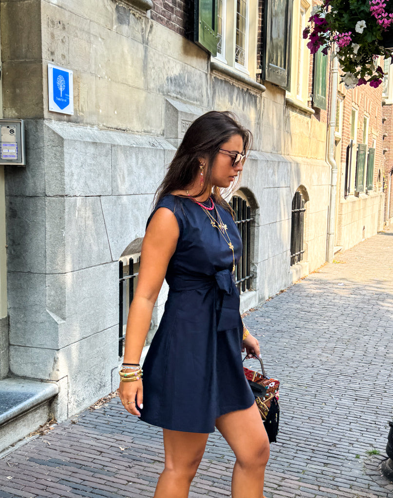 Melrose Dress Navy