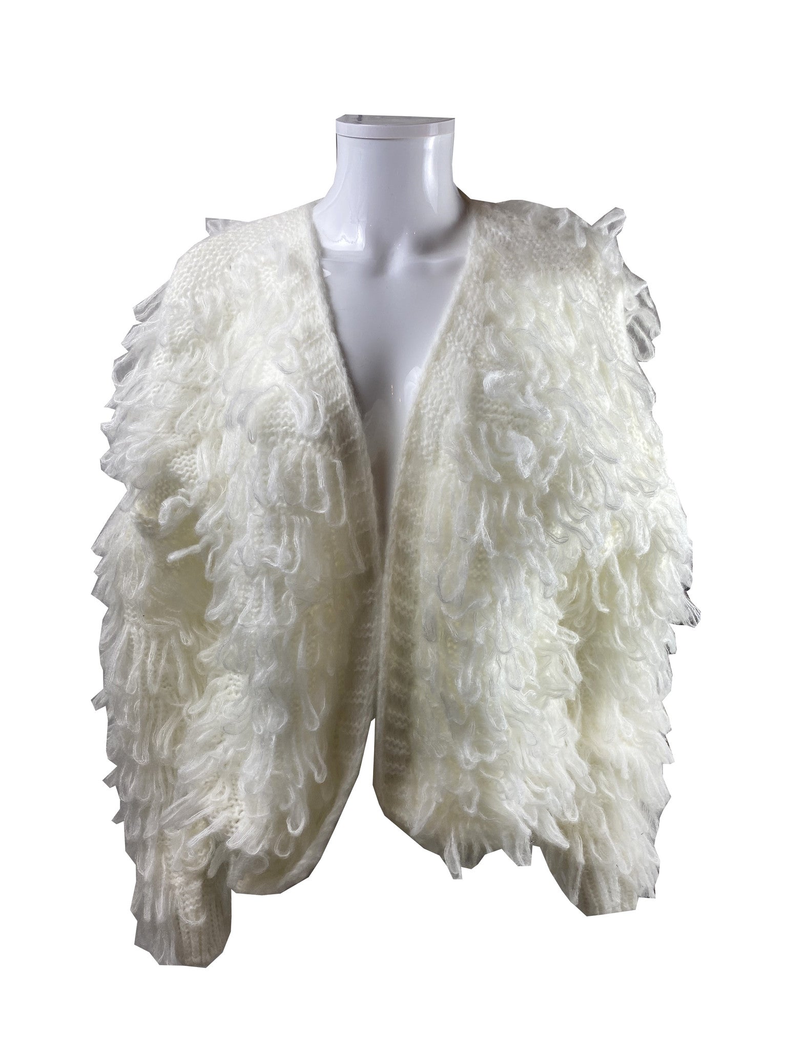 Fringe Vest White