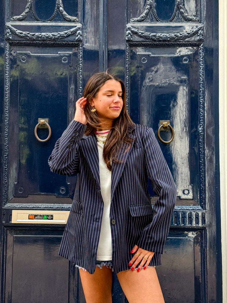 Mom Blazer Navy