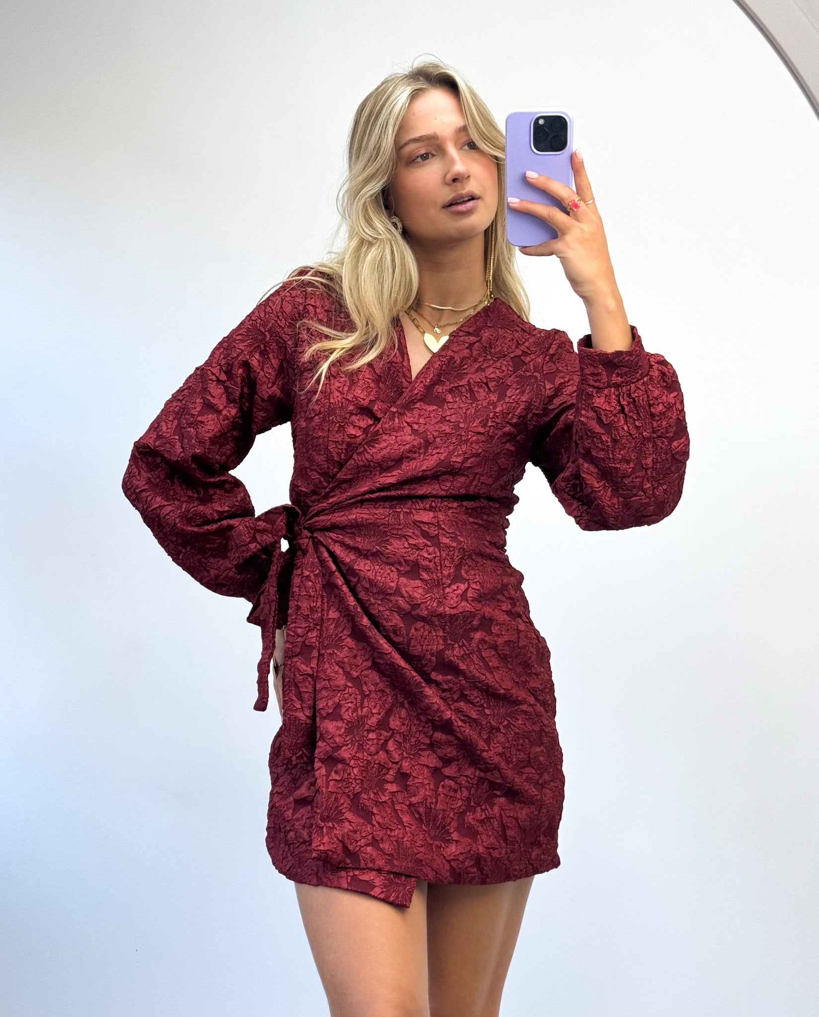 Muse Dress Bordeaux