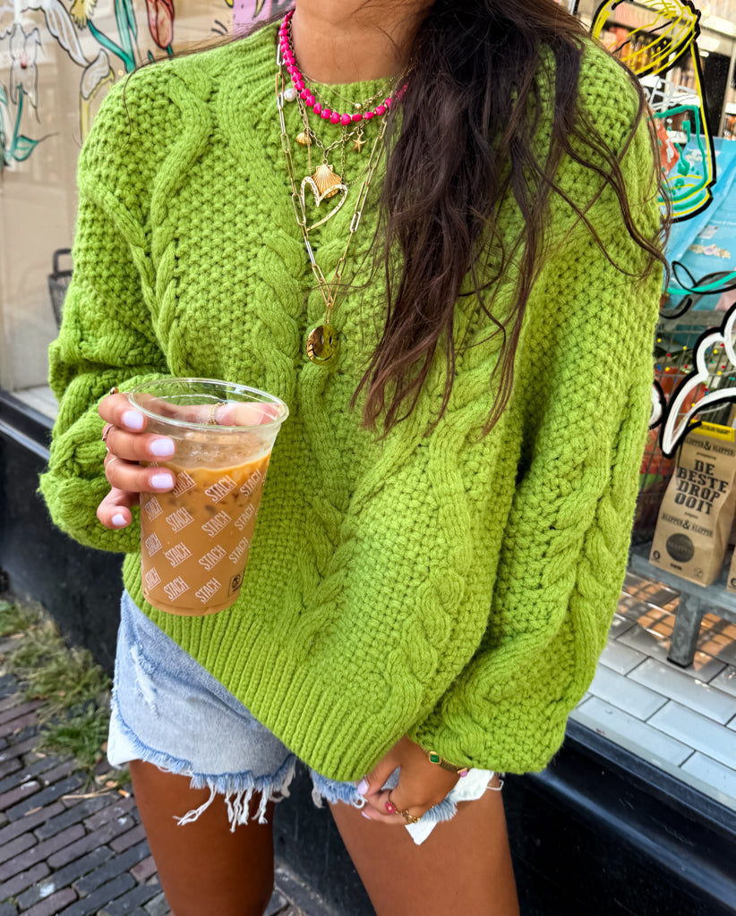 Naomi Knit Green