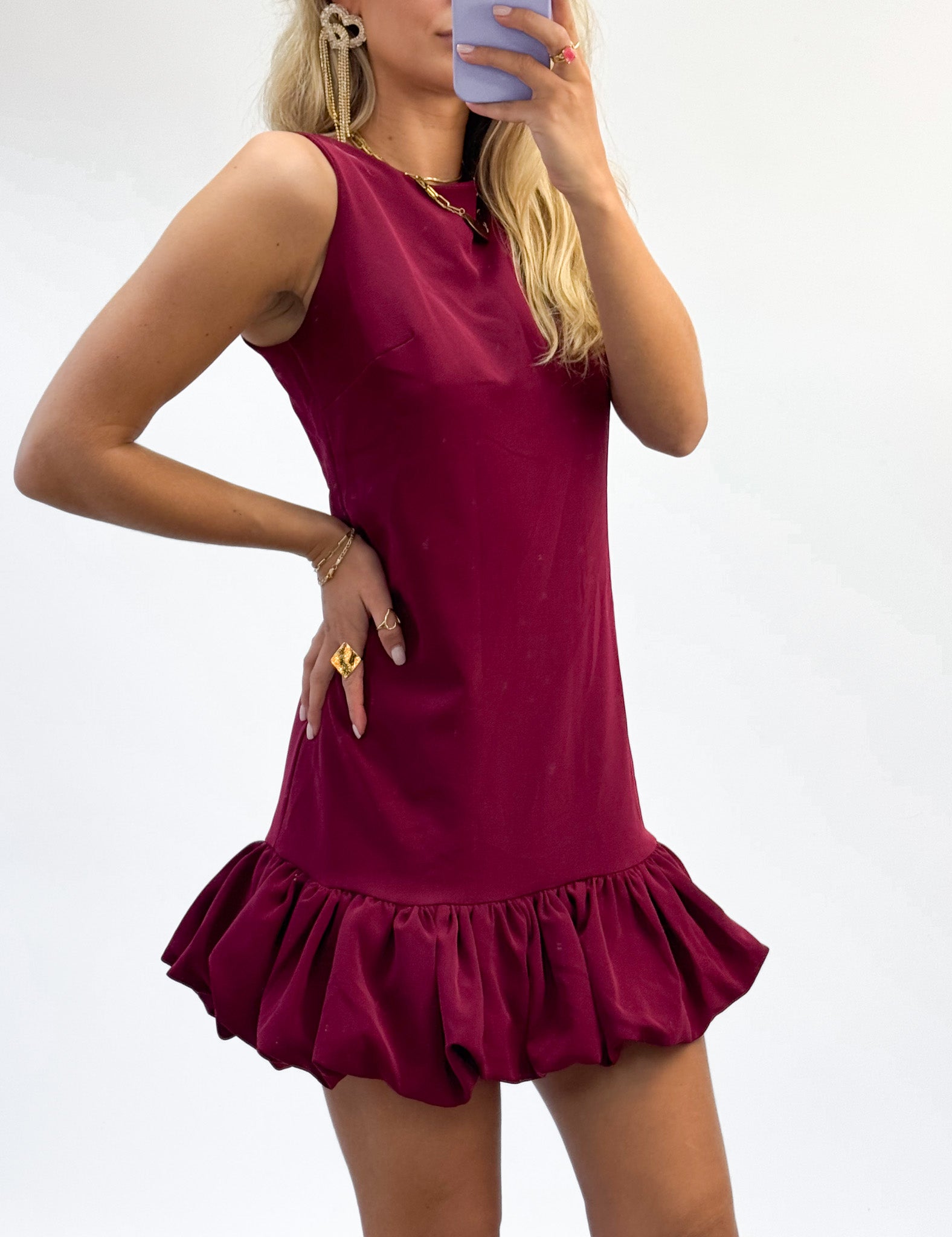 Nightfall Dress Bordeaux