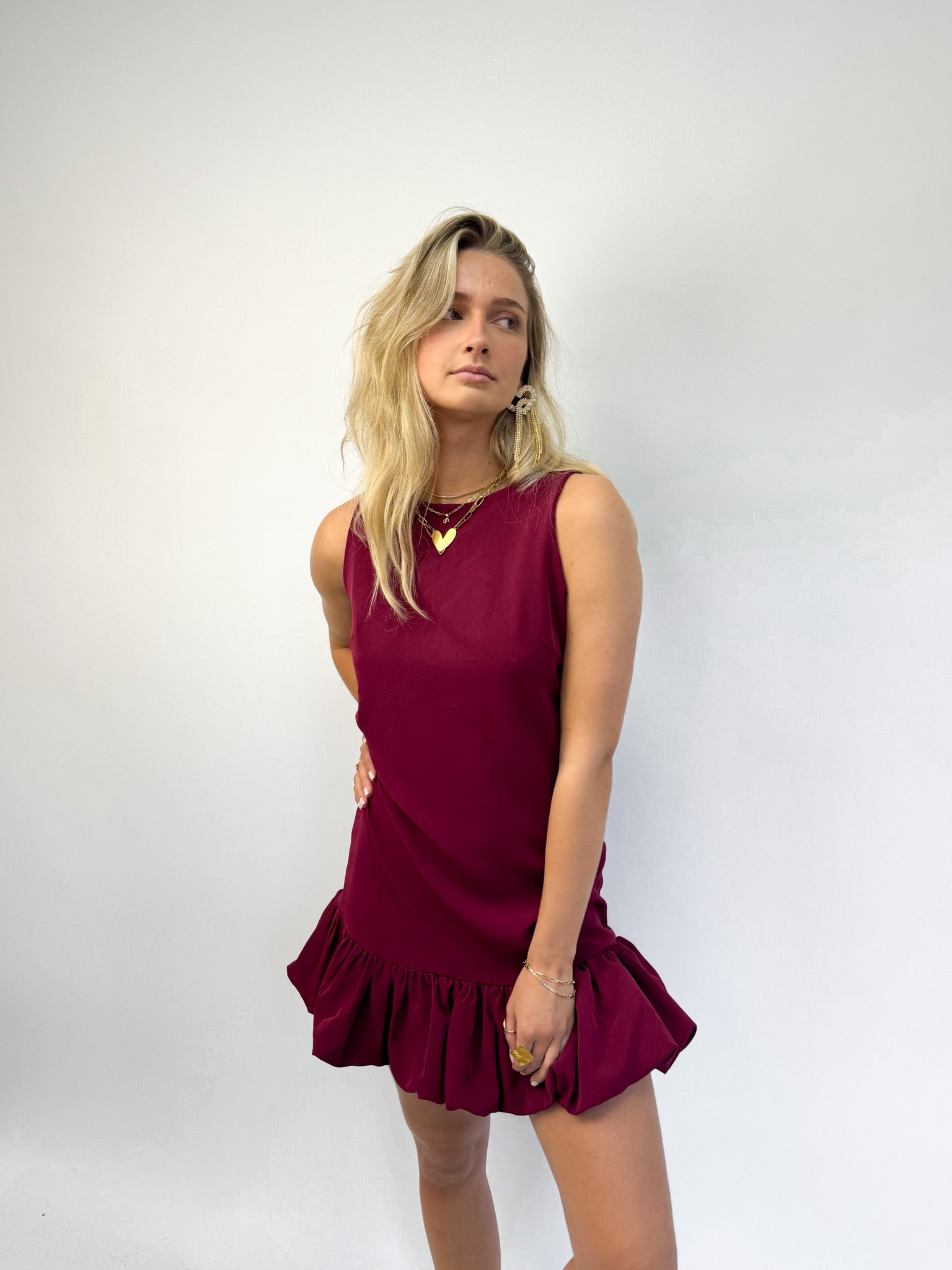 Nightfall Dress Bordeaux