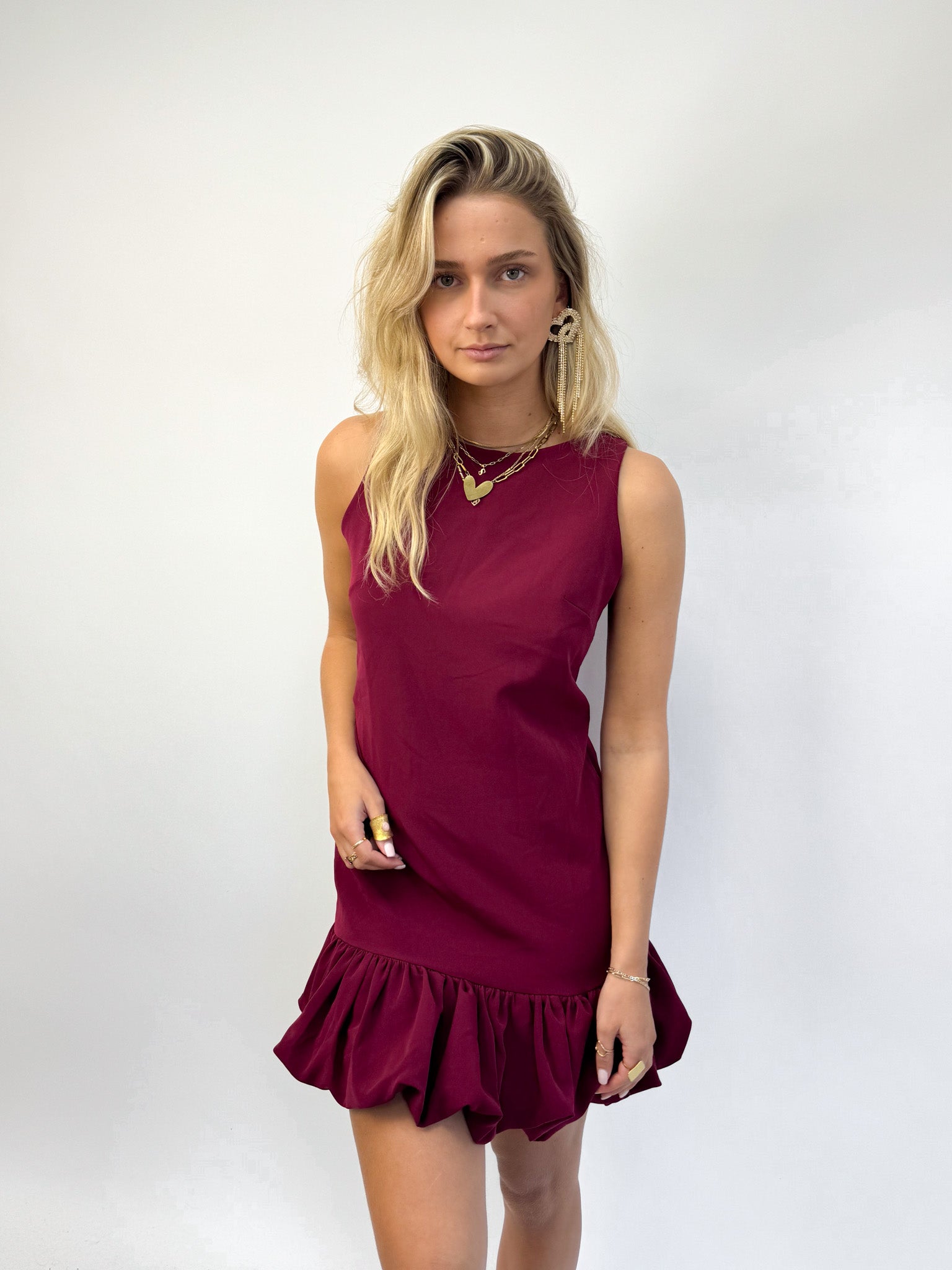 Nightfall Dress Bordeaux