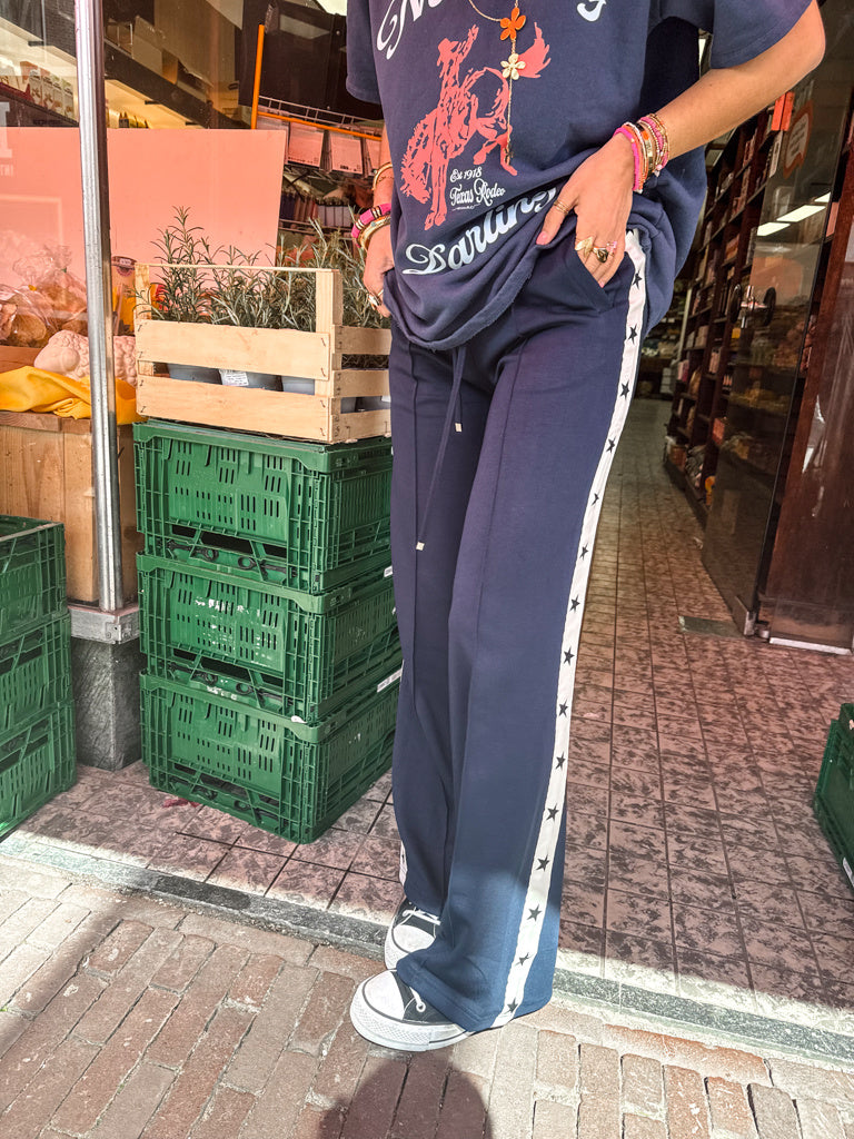 Star Joggings Pants Navy