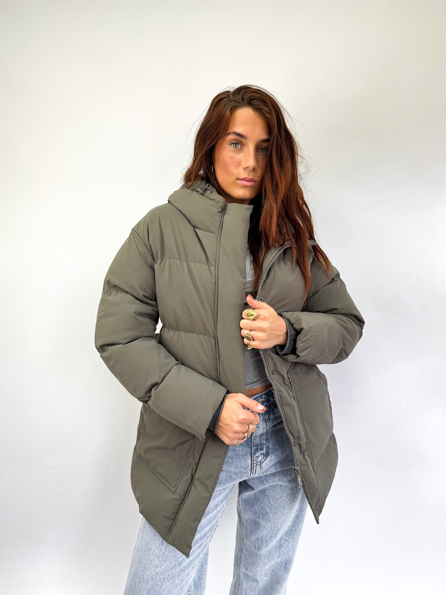 North Puffer Jacket Taupe