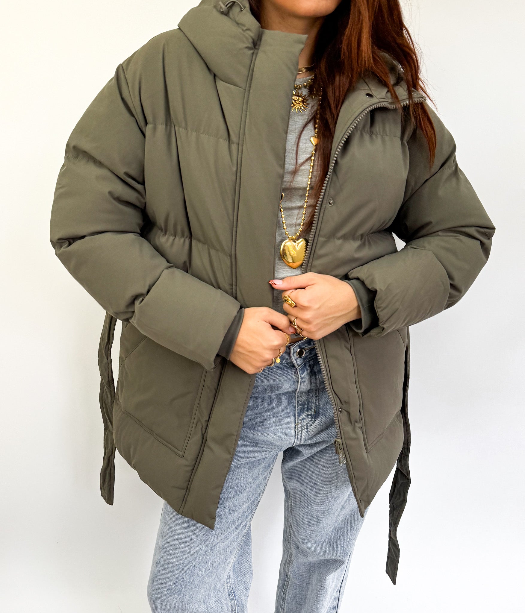 North Puffer Jacket Taupe