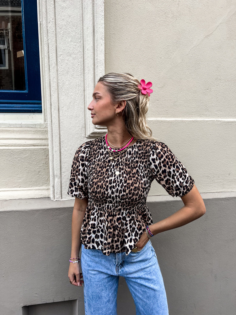 Olivia Leopard Top