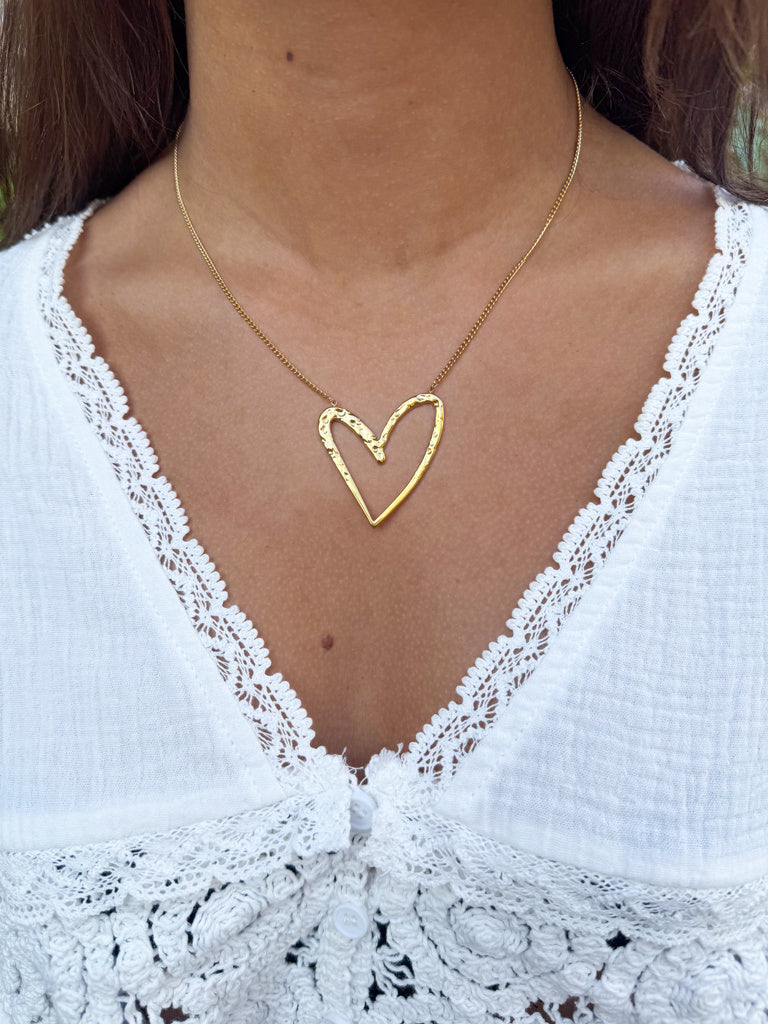 Open Heart Necklace