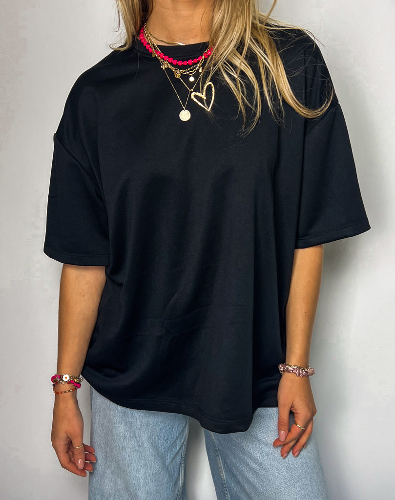 Oversized Basic T-Shirt Black