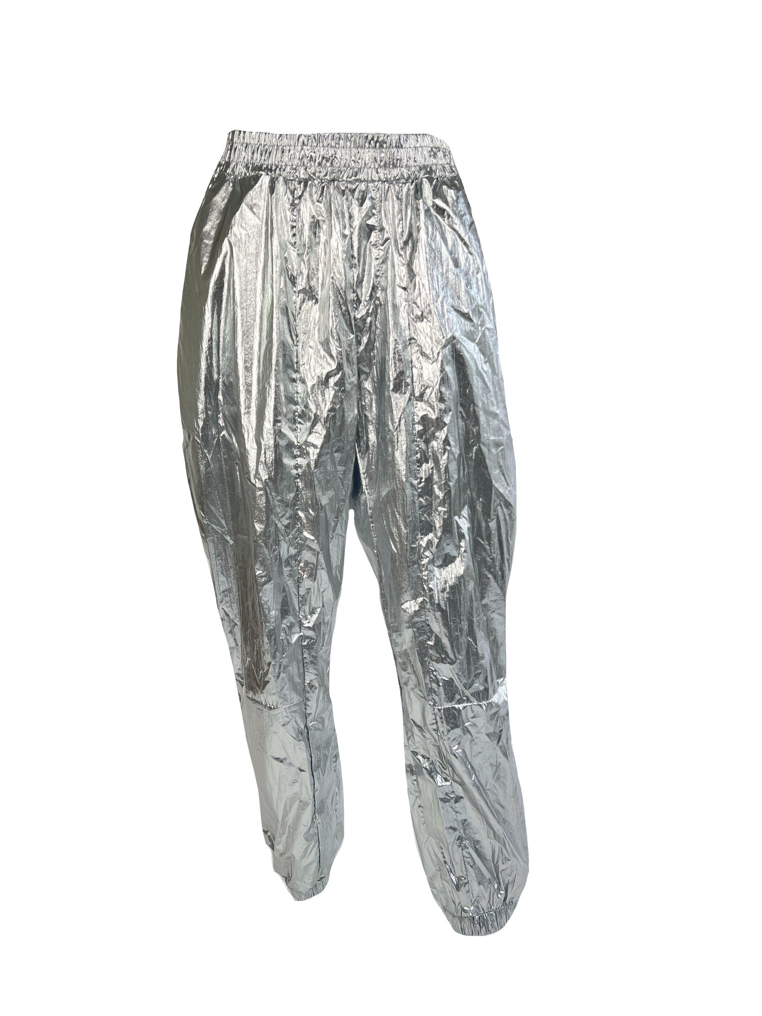 Metallic Parachute Pants