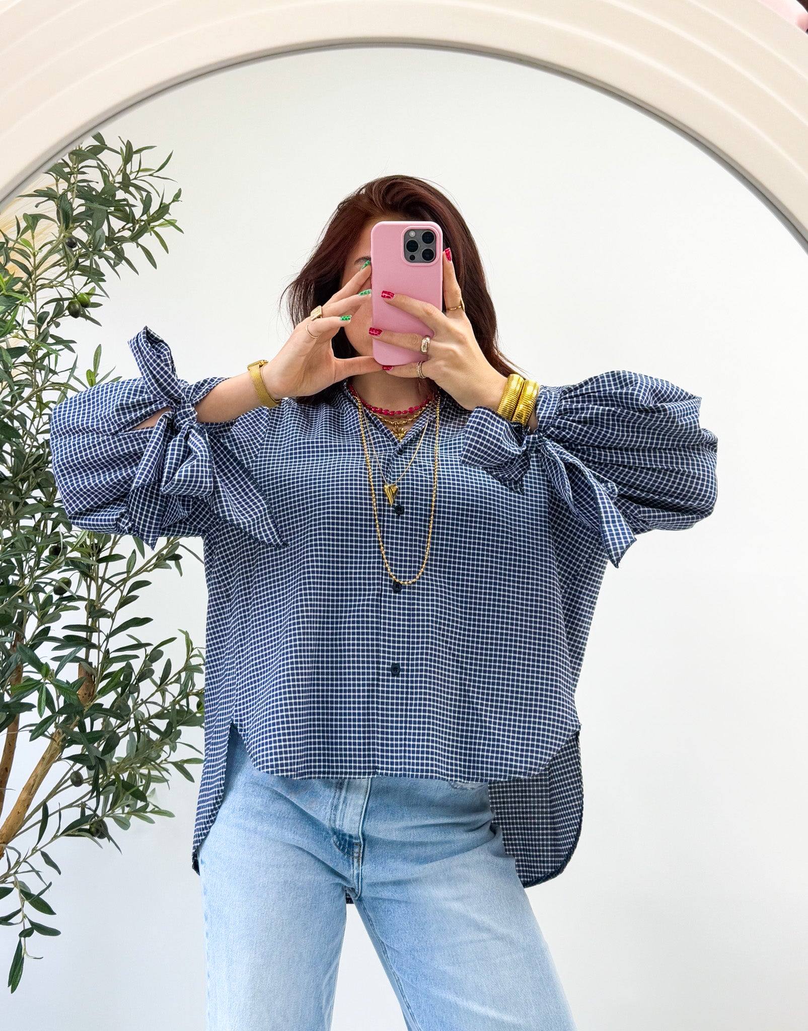 Reims Blouse Navy