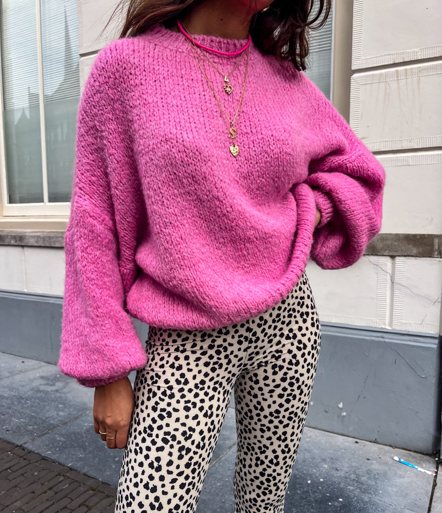 Rosa Knit Bubblegum