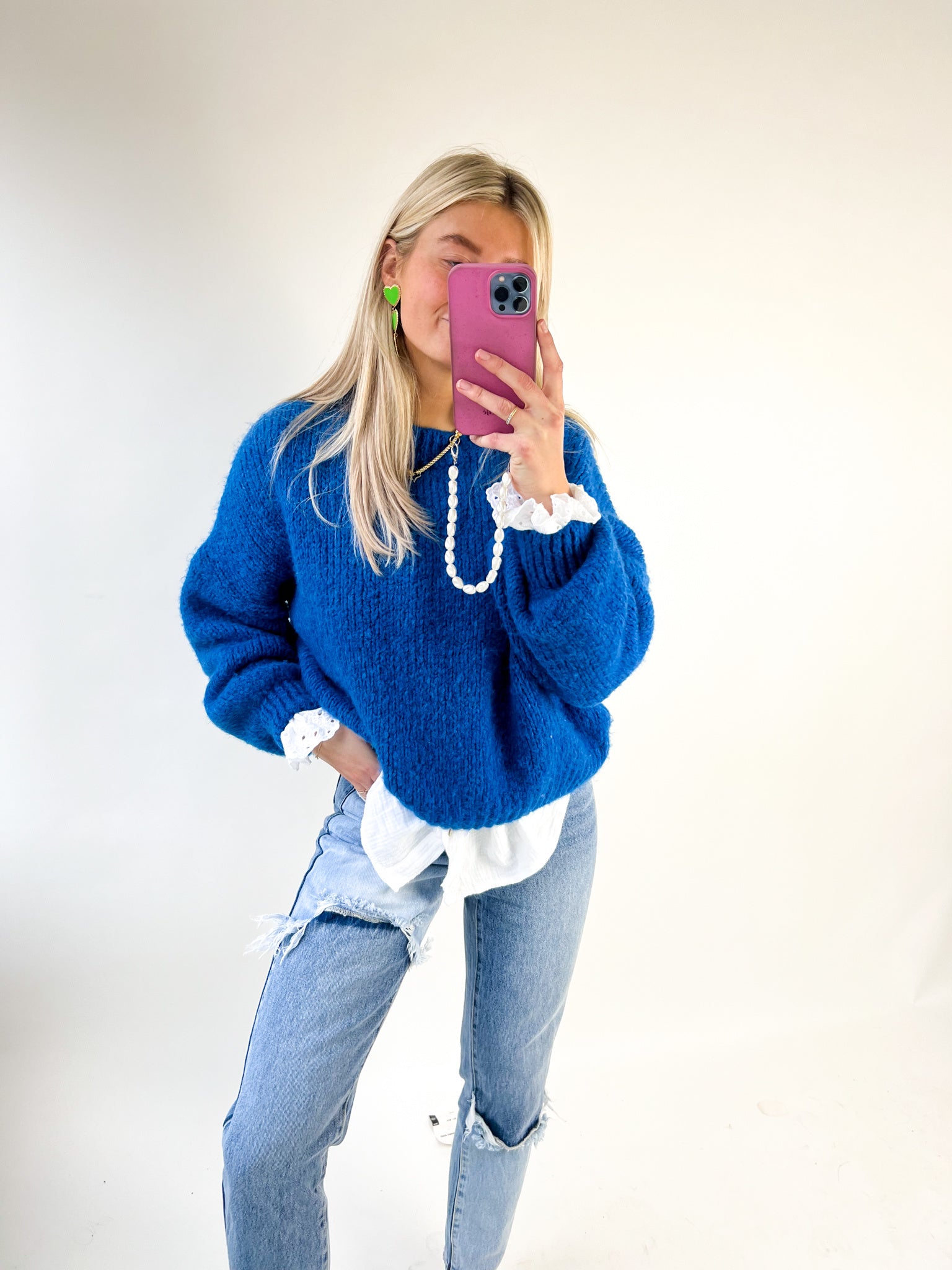 Rosa Knit Cobalt Blue