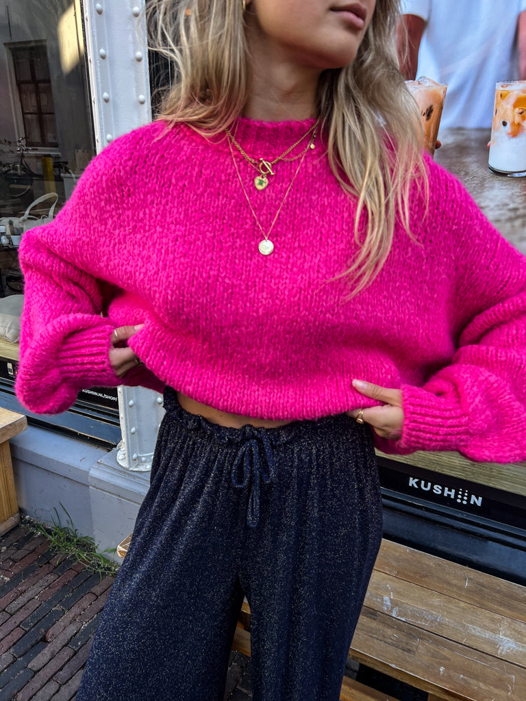 Rosa Knit Fuchsia