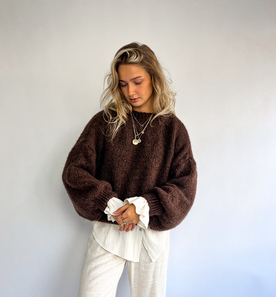 Rosa Knit Brown