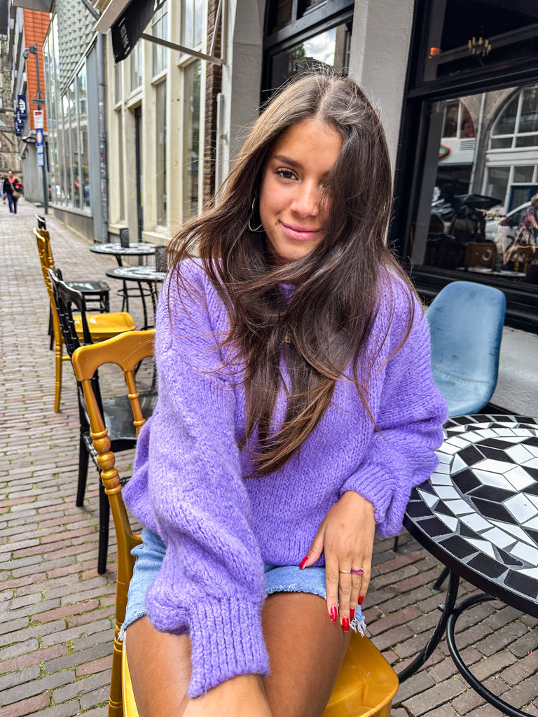 Rosa Knit Purple