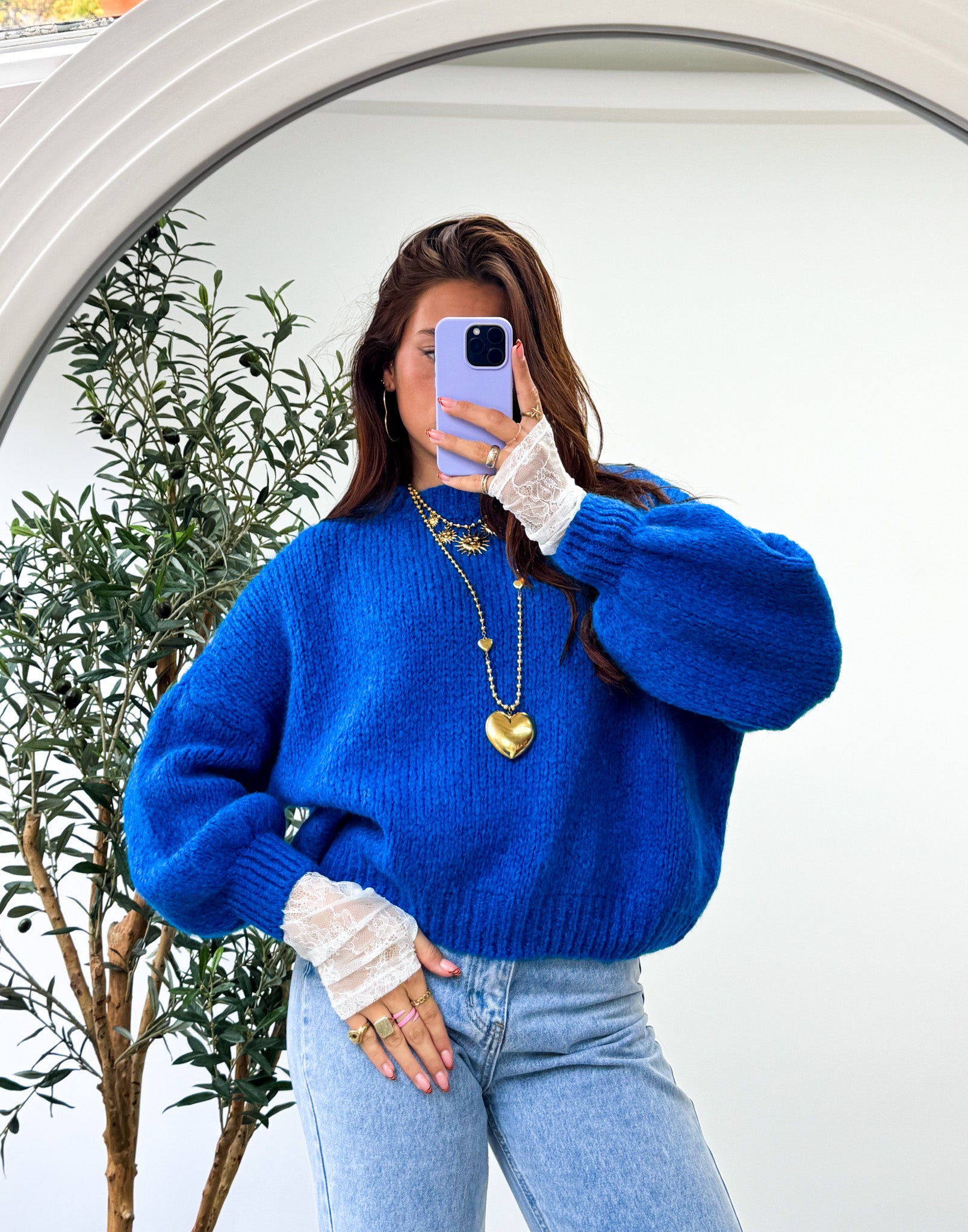 Rosa Knit Cobalt Blue