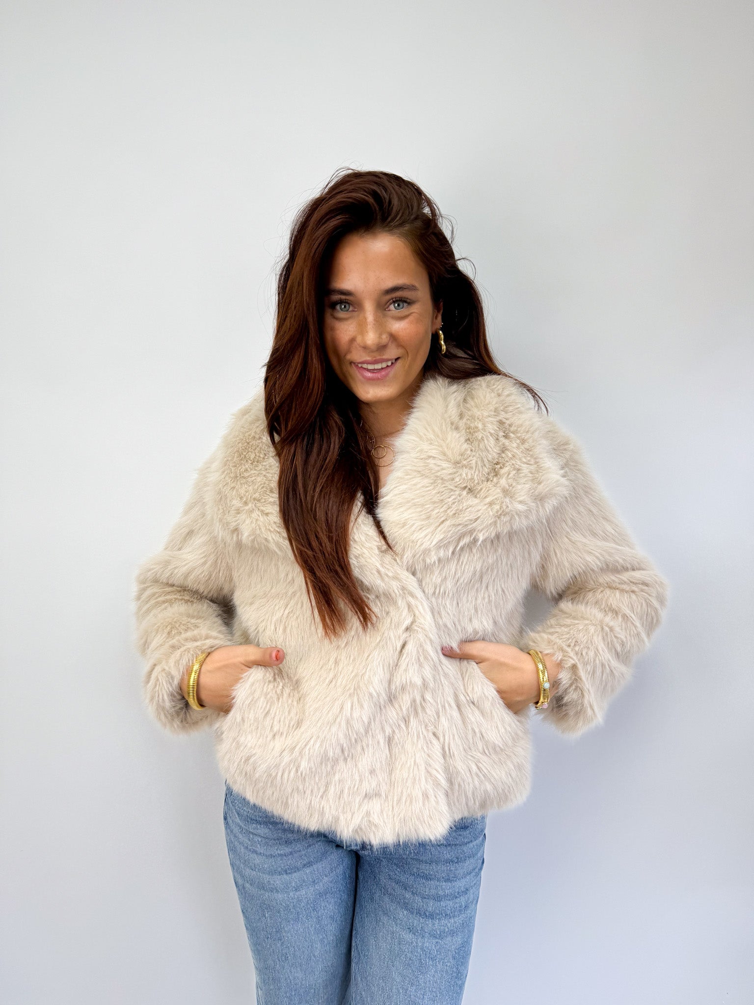 Roxy Fluffy Jacket Beige