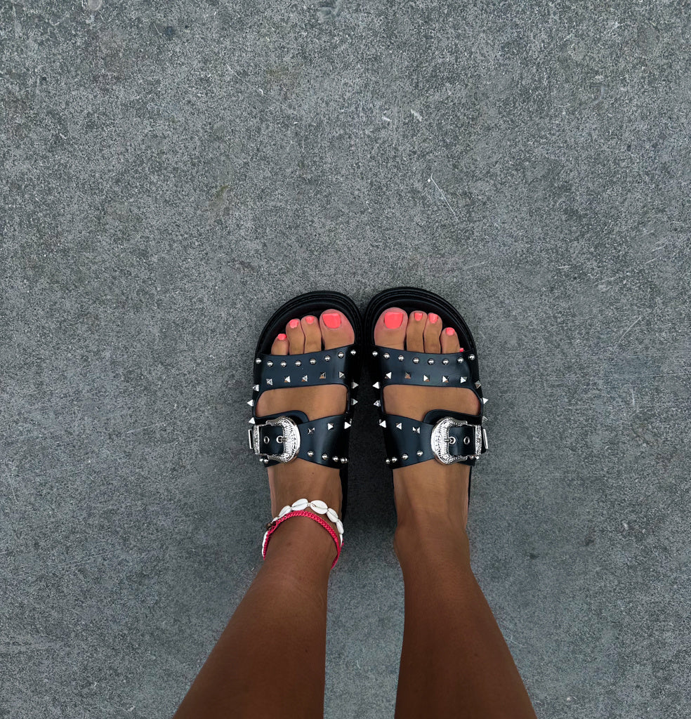 Sandals Studs Black