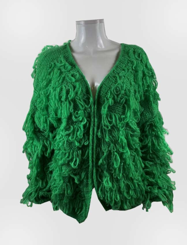 Fringe Vest Green