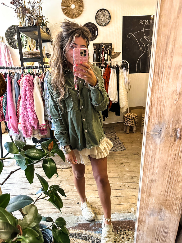 Maia Boho Jacket Green