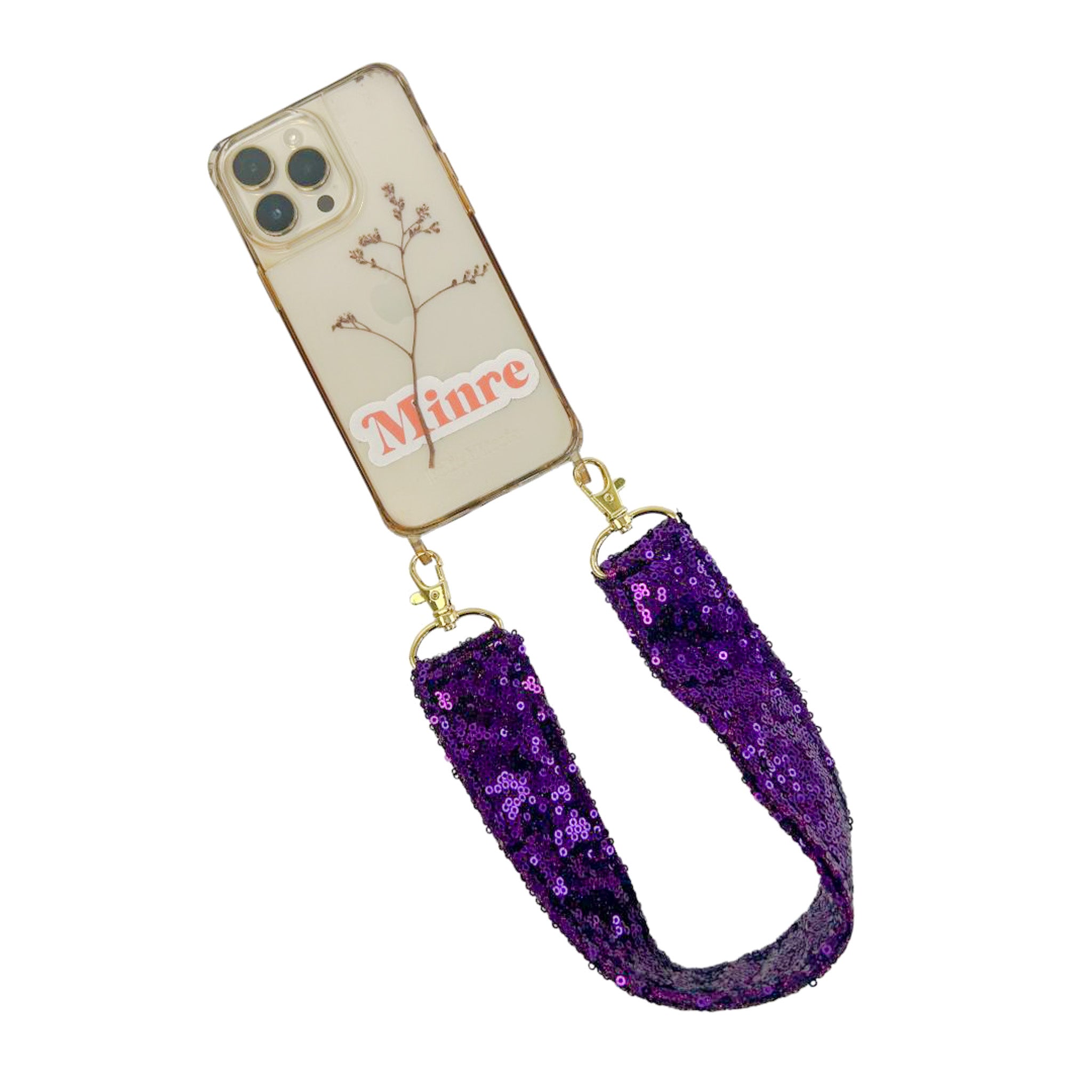 Sparkle Phone Cord Purple